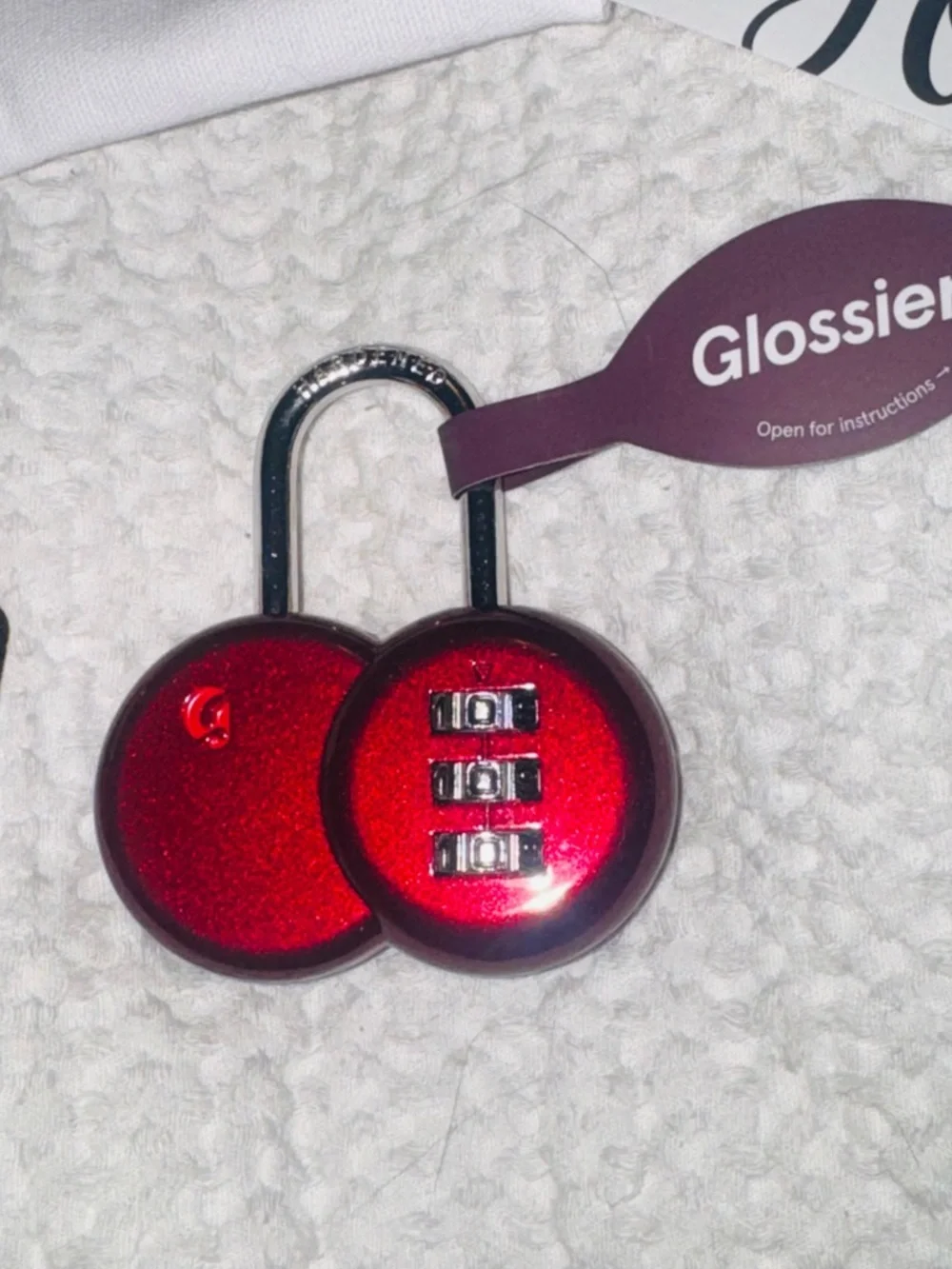 Glossier Red Combination collector padlock. Sold out! - Picture 8 of 15